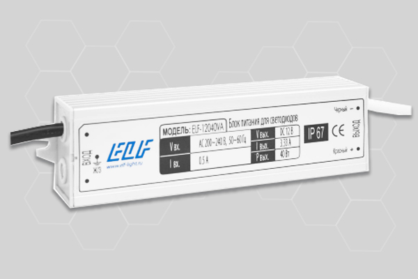 Блок живлення 12060VA, 12В, IP67